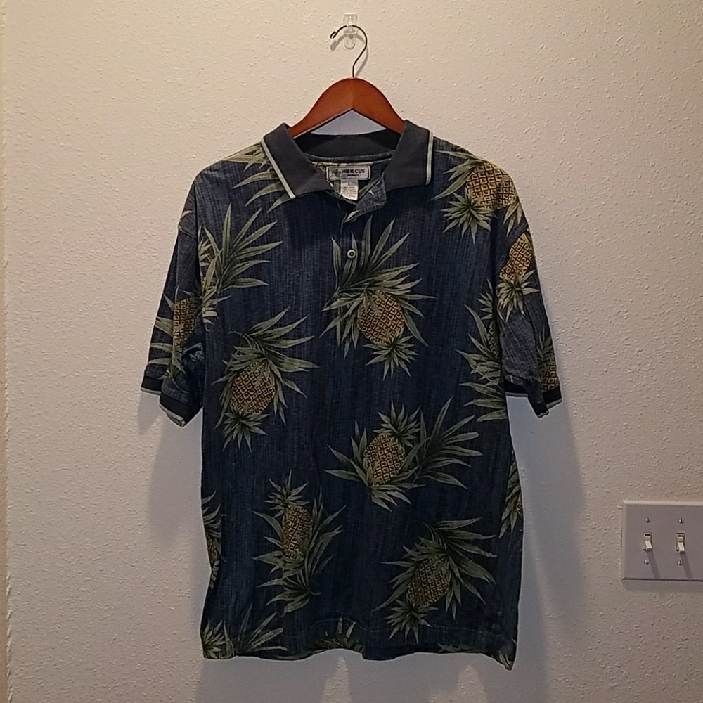 Hibiscus Aloha Polo shirt